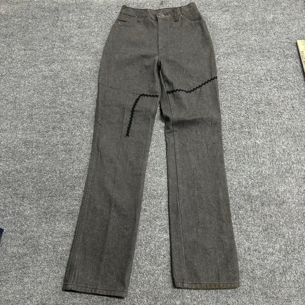 Chic Jeans Womens Size 10/11 Gray Vintage High Waisted Straight Leg Denim Pants